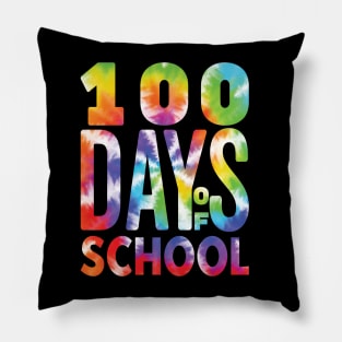 100 Days Of School - Funny Tie Die Design Pillow