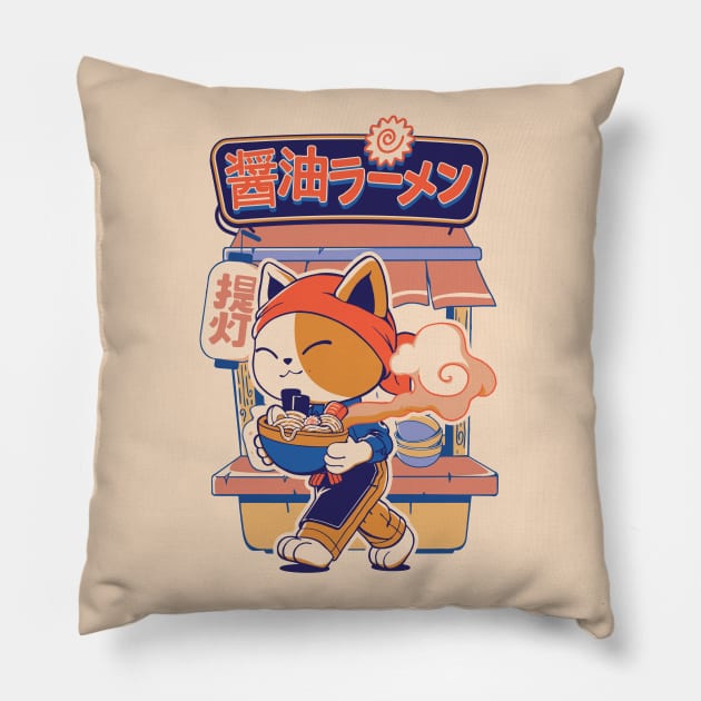 Neko Cat Ramen Shop Pillow by Sugoi Otaku Gifts