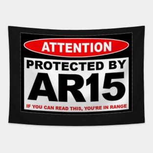 Protected by AR15 Tapestry