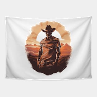 Vibrant Dawn Cowboy Tapestry