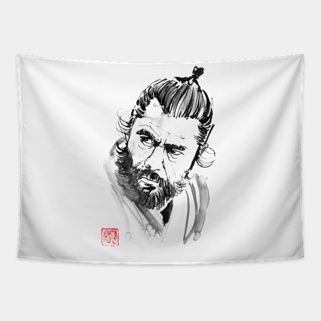 red beard Tapestry by pechane