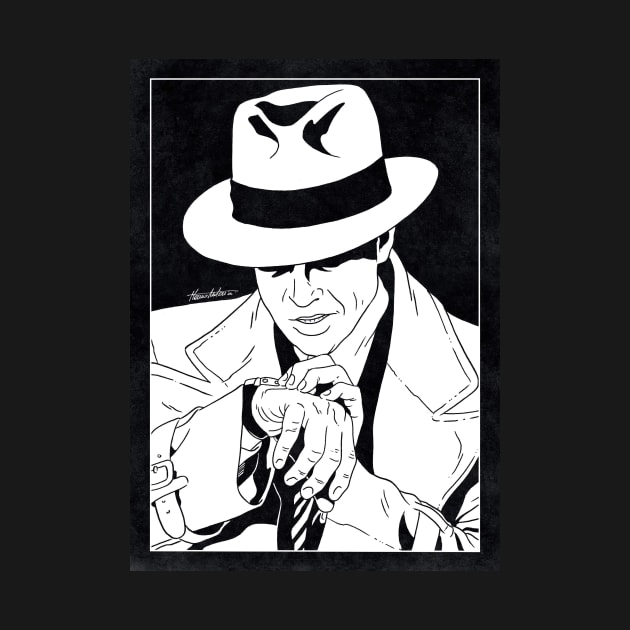 DICK TRACY (Black and White) by Famous Weirdos