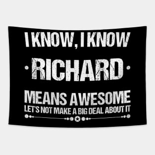 Best Richard Ever, Awesome Richard Name Personalized Birthday Gift Tapestry