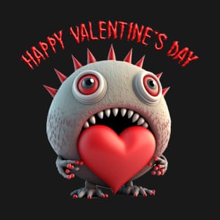 Valentines Day Monster v04 T-Shirt