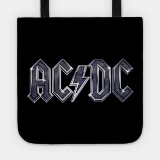 AC DC Chrome Metallic Tote