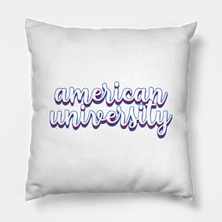 american u cursive Pillow