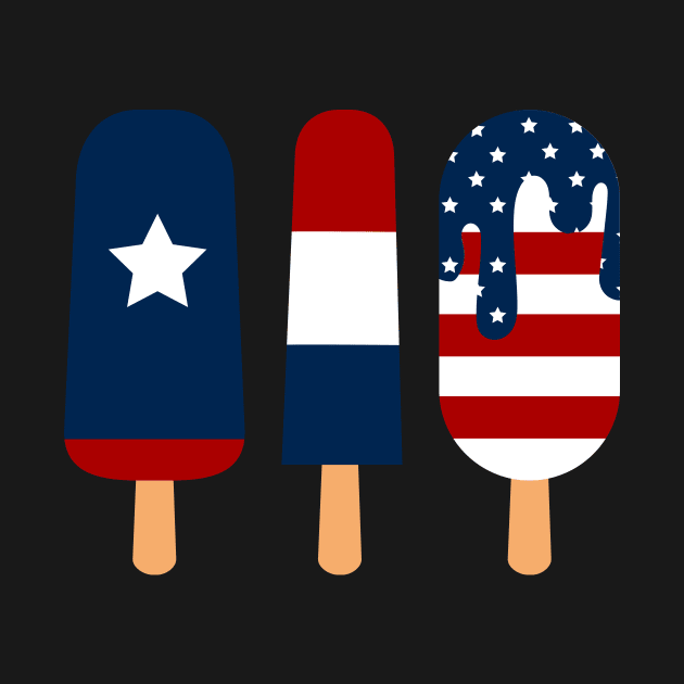 Patriotic Red White and Blue Popsicle by LangitTinggi