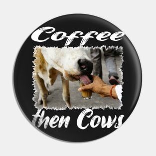 Cows Classic Funny distressed Tee Pin