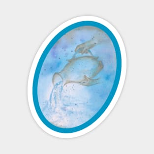 Zodiac sign aquarius Magnet