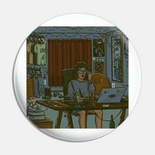 workaholic Pin