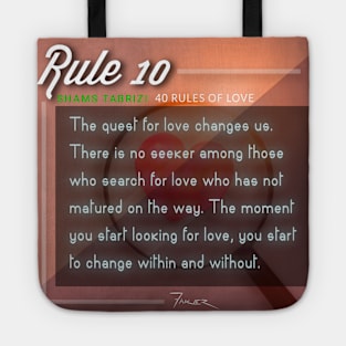 40 RULES OF LOVE - 10 Tote