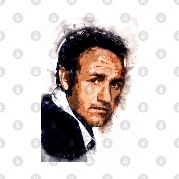 Gene Hackman Actor Portrait ✪ A Tribute to a LEGEND ✪ Abstract Watercolor by Naumovski