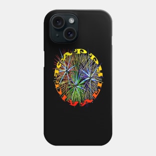 Happy Diwali Light Up The World With Fireworks Red and Yellow Phone Case