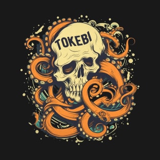 Trippy Octopus Tentacles Skull T-Shirt