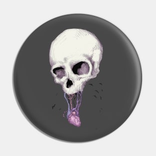Skull Heart Pin
