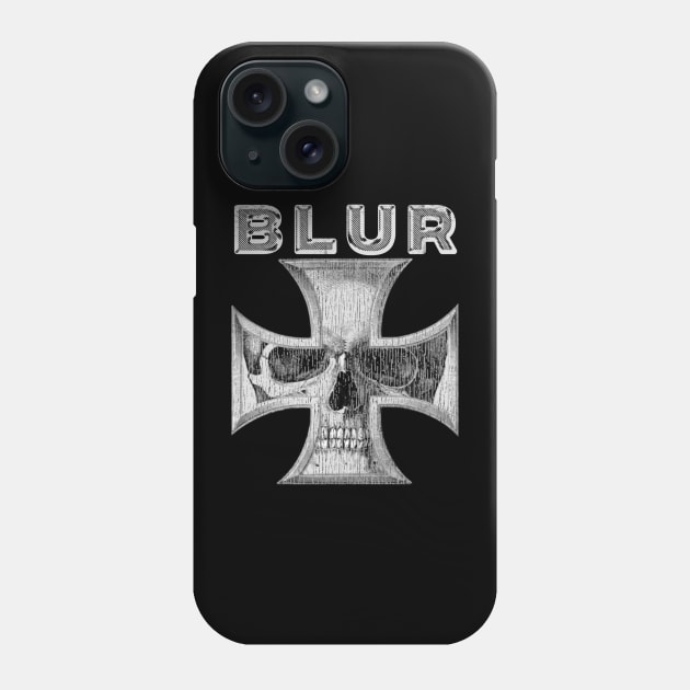 Blur skull Phone Case by Scom