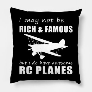 RC Plane Enthusiast's Humorous Delight T-Shirt Pillow