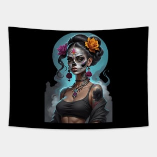 Catrina Dia De Los Muertos Chola Tapestry