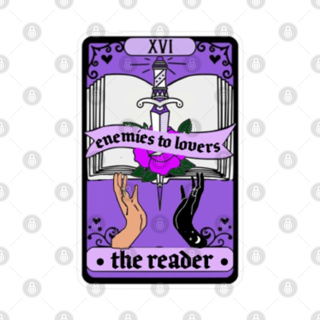 The Reader - Enemies to Lovers Tarot Card by harjotkaursaini