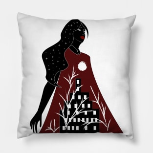 The city lady Pillow