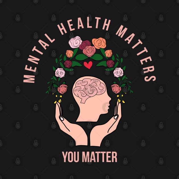 Mental health matters you matter art illustration by Mermaidssparkle