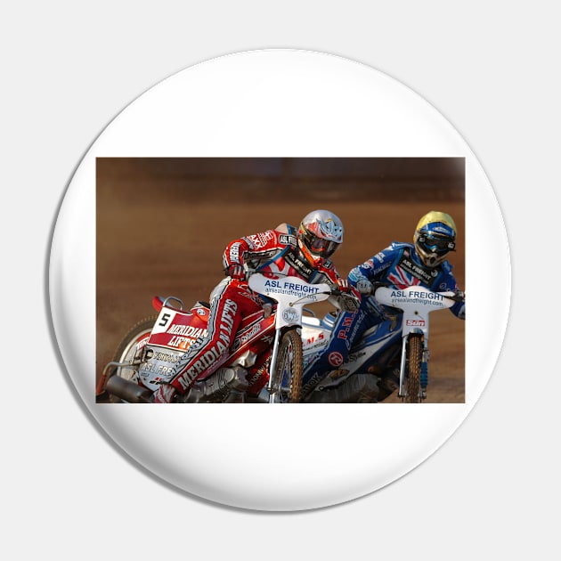 Great Britain Speedway Motorcycle Action Pin by AndyEvansPhotos