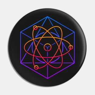 EDM Sacred Geometry – Atom Molecule Pin