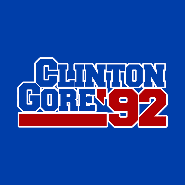 Vintage Clinton Gore 92 politics by bubbsnugg