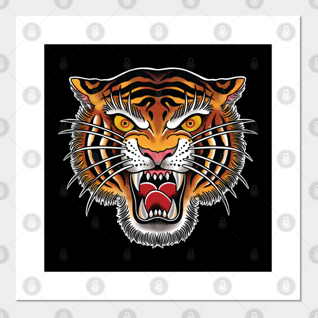 Traditional Tiger Tattoo Idea  BlackInk