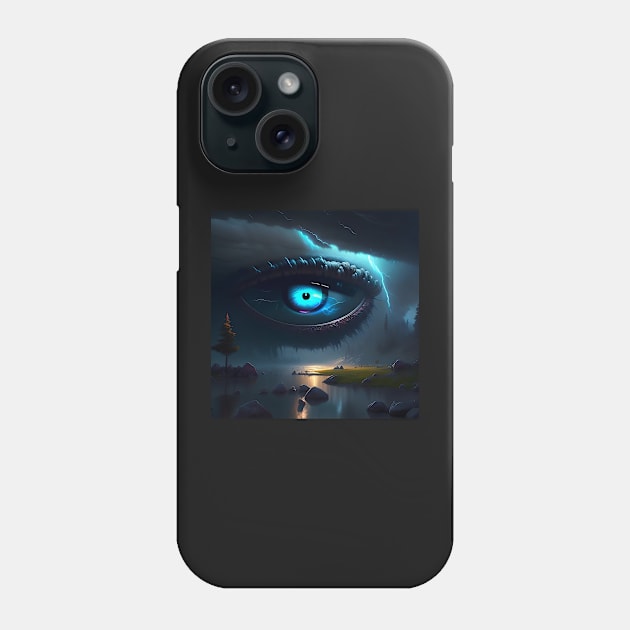 The Eye of the Storm Phone Case by D3monic