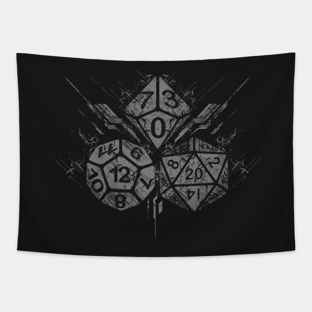 Vintage dice Tapestry by artlahdesigns