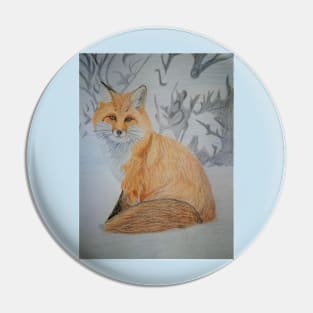 Fox drawing Pin