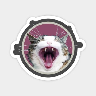 Yawning Kitty Magnet