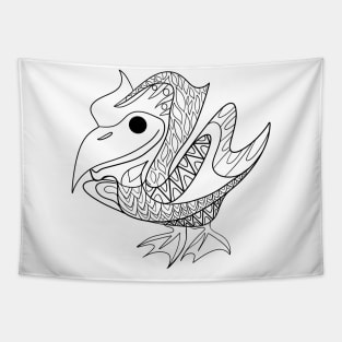 fancy kawaii pelican ecopop Tapestry