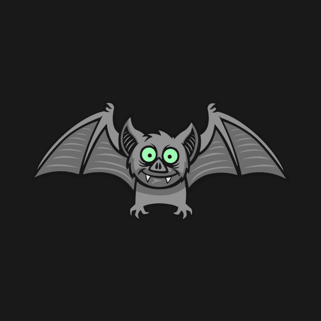 Cute Cartoon Bat by SLAG_Creative
