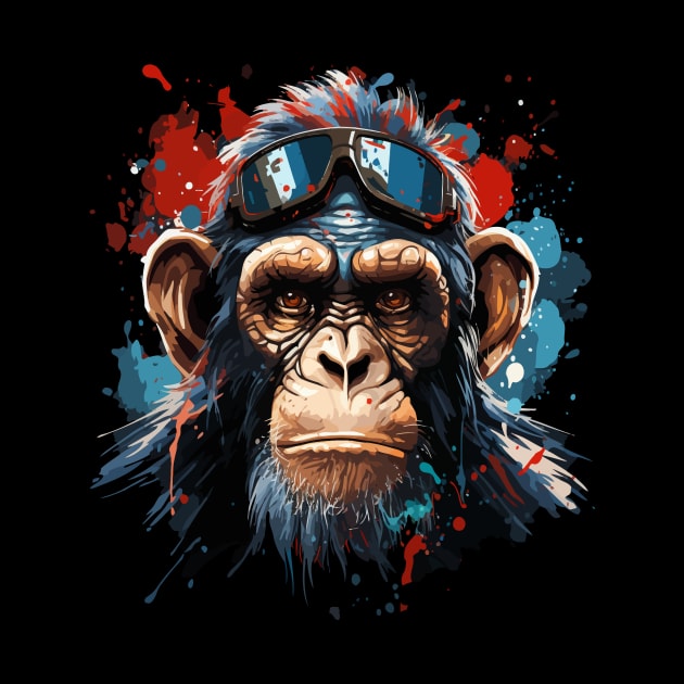 Patriotic Chimpanzee by JH Mart