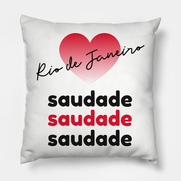 Rio de Janeiro, saudade Pillow by Designs by Eliane