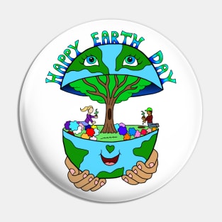 Happy Earth Day Pin