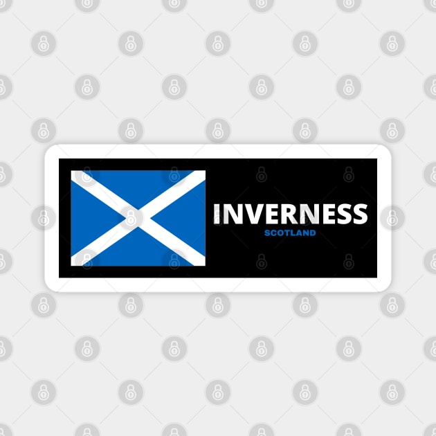 Inverness City with Scottish Flag Magnet by aybe7elf