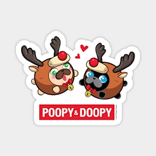 Poopy and Doopy  ™ Christmas Greetings Magnet