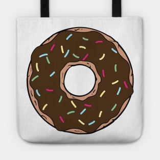 Chocolate Donut, Doughnut, Glaze, Icing, Sprinkles Tote