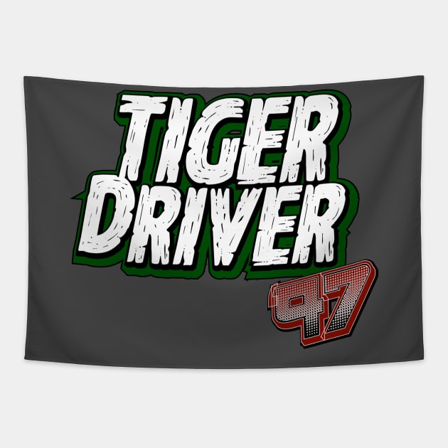 TIGER DRIVER '97 Tapestry by C E Richards