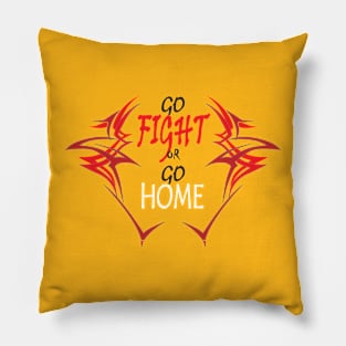 vector design - go fight Pillow
