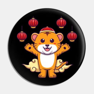 Cute chinese tiger artwork Pin