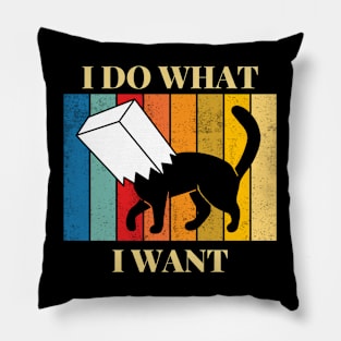 I Do What I Want Cat Pillow