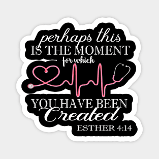 Doctor Nurse Hero Moment Created Bible Verse Magnet