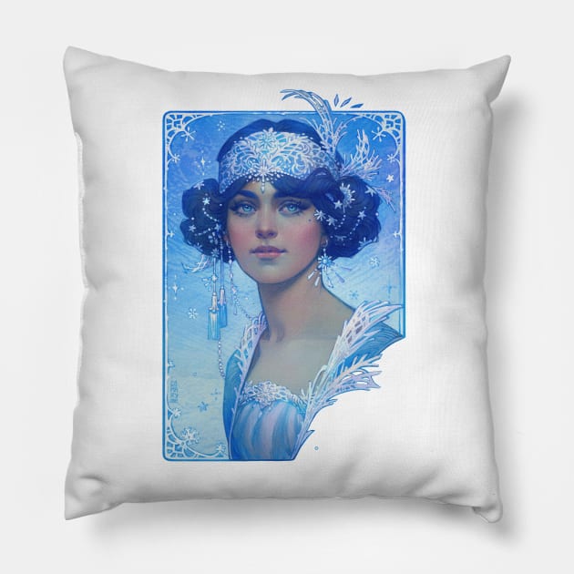 Snow Princess Pillow by Dimary