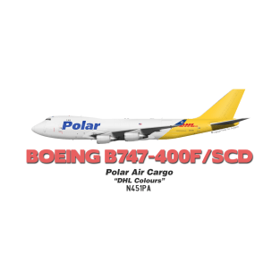 Boeing B747-400F/SCD - Polar Air Cargo "DHL Colours" T-Shirt