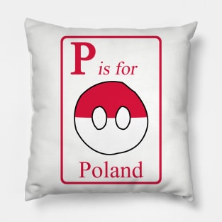 P is for Polandball Pillow