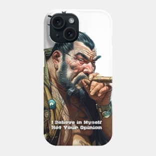 Puff Sumo: I Believe in Myself Not Your Opinion on a light (Knocked Out) background Phone Case